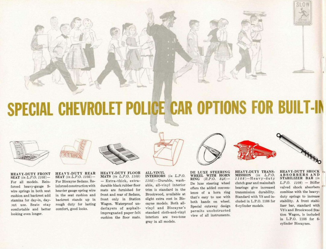 1960 Chevrolet Police Vehicles Brochure Page 10